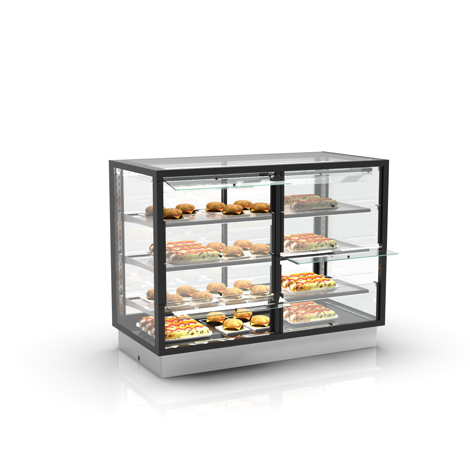 Vitrine Drop-In Aquecida 3 Prateleiras +70ºC