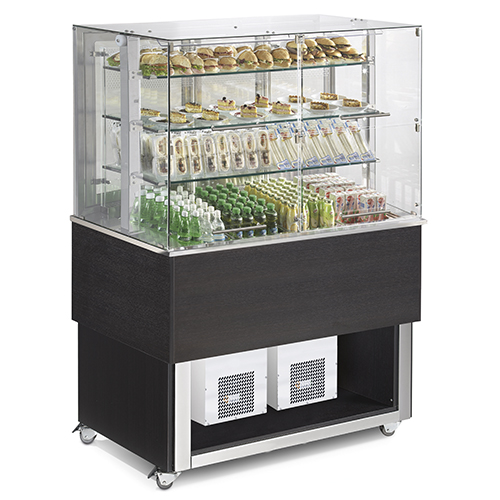 Vitrine Refrigerada para Self-Service 4x GN 1/1 - Vidros Basculantes