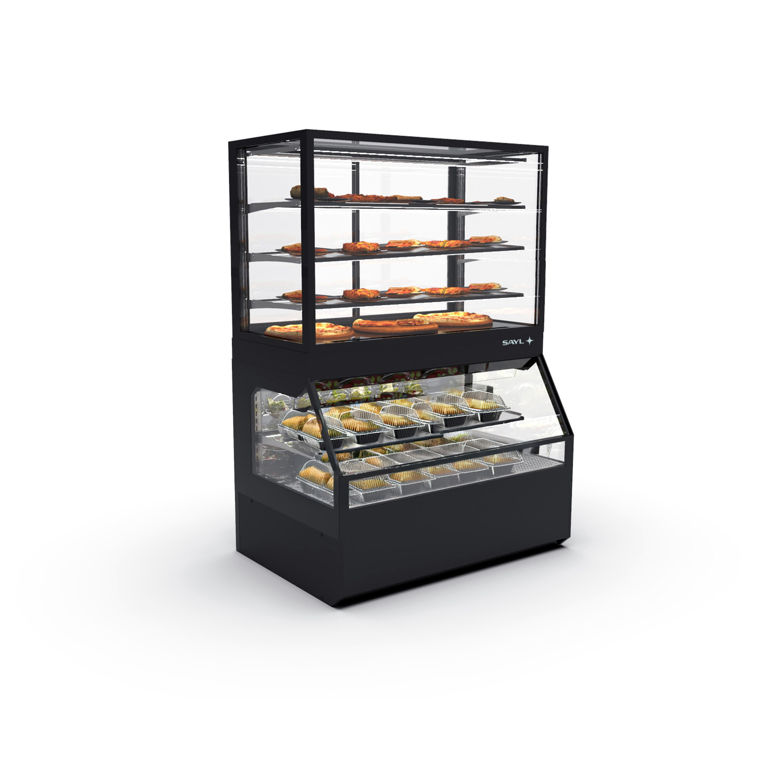 Vitrine Combinada Aquecida e Refrigerada — 1200mm