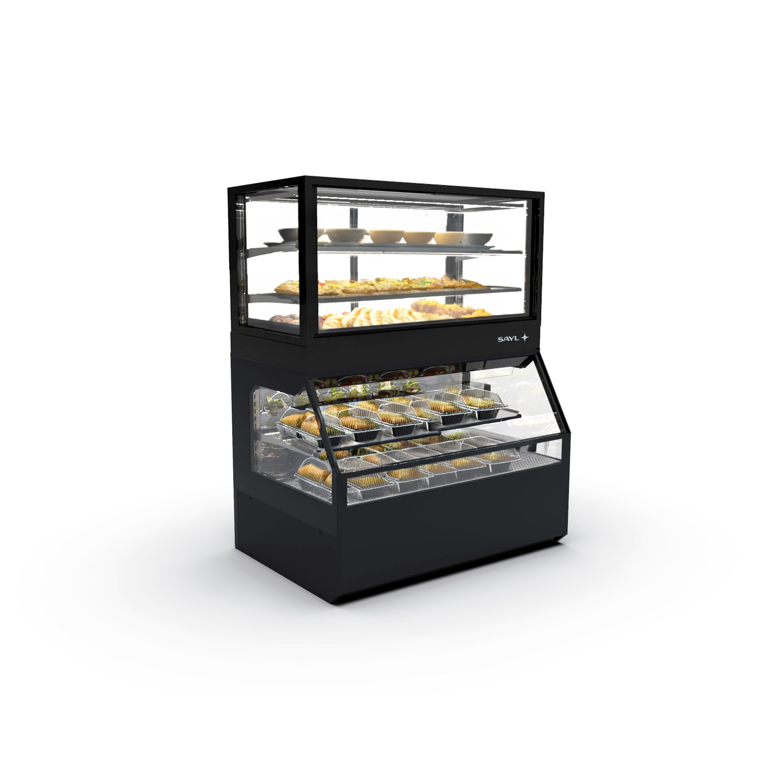 Vitrine Combinada Quente e Fria 1200mm Plug & Play