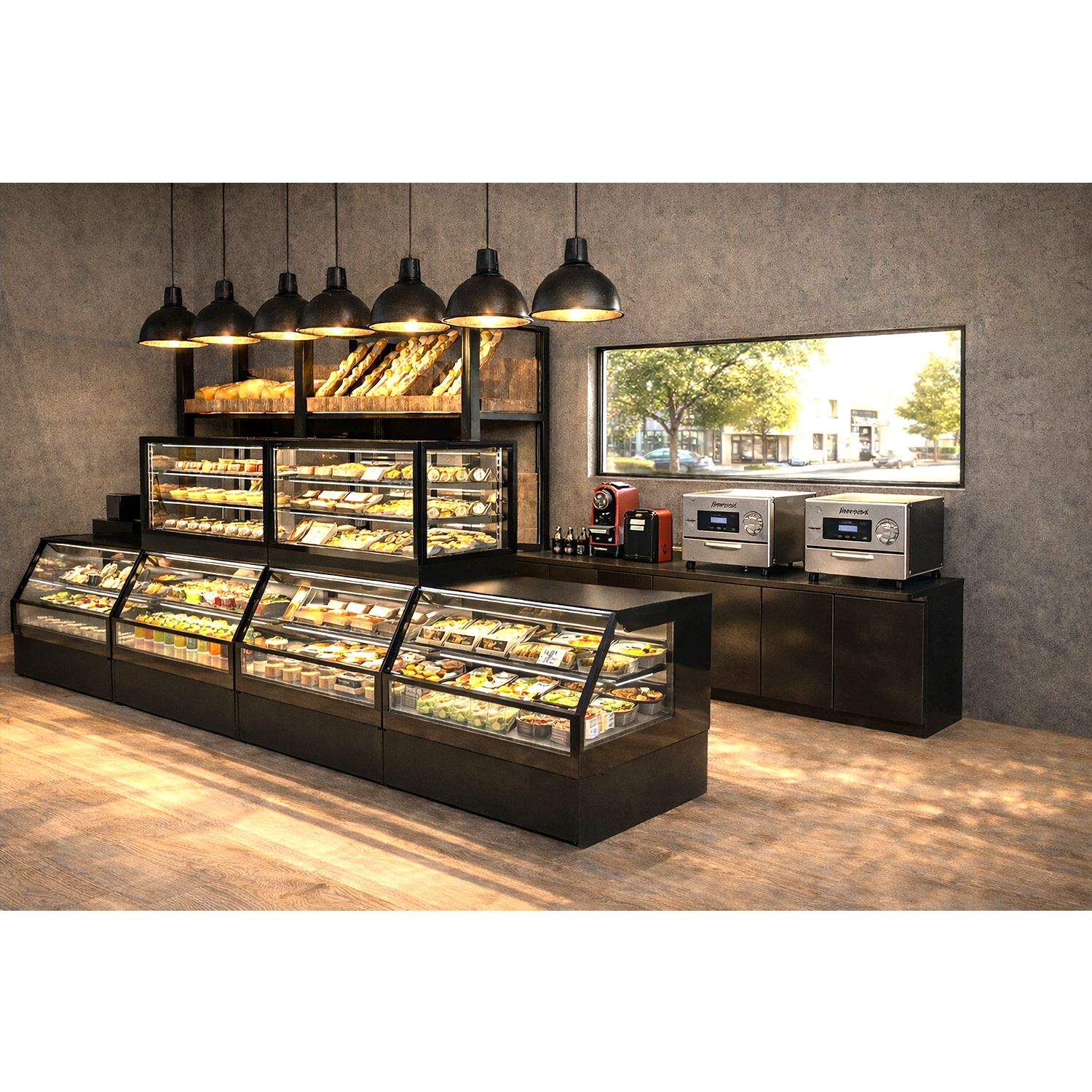 Vitrine Combinada Refrigerada e Neutra 1200mm