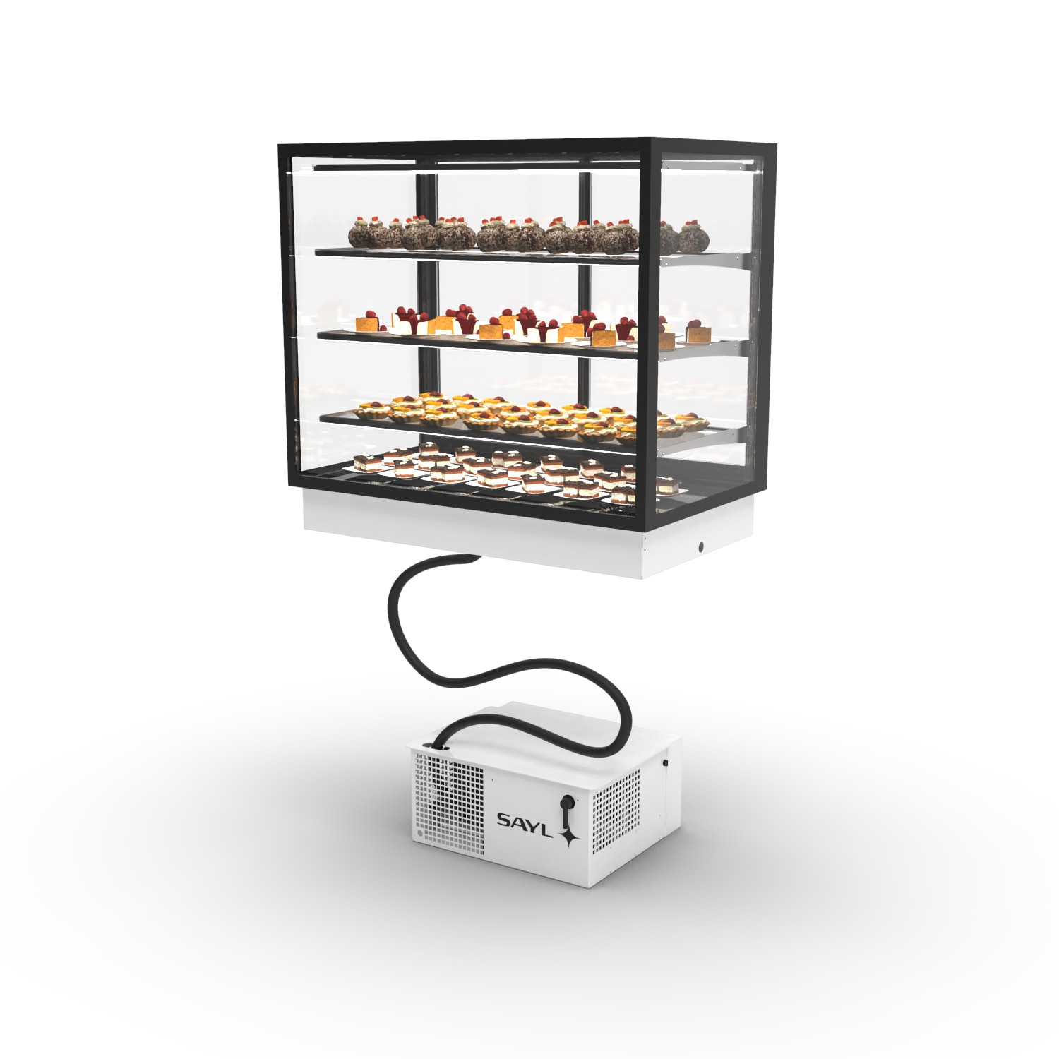 Vitrine Drop-In Refrigerada Ventilada, Portas Deslizantes