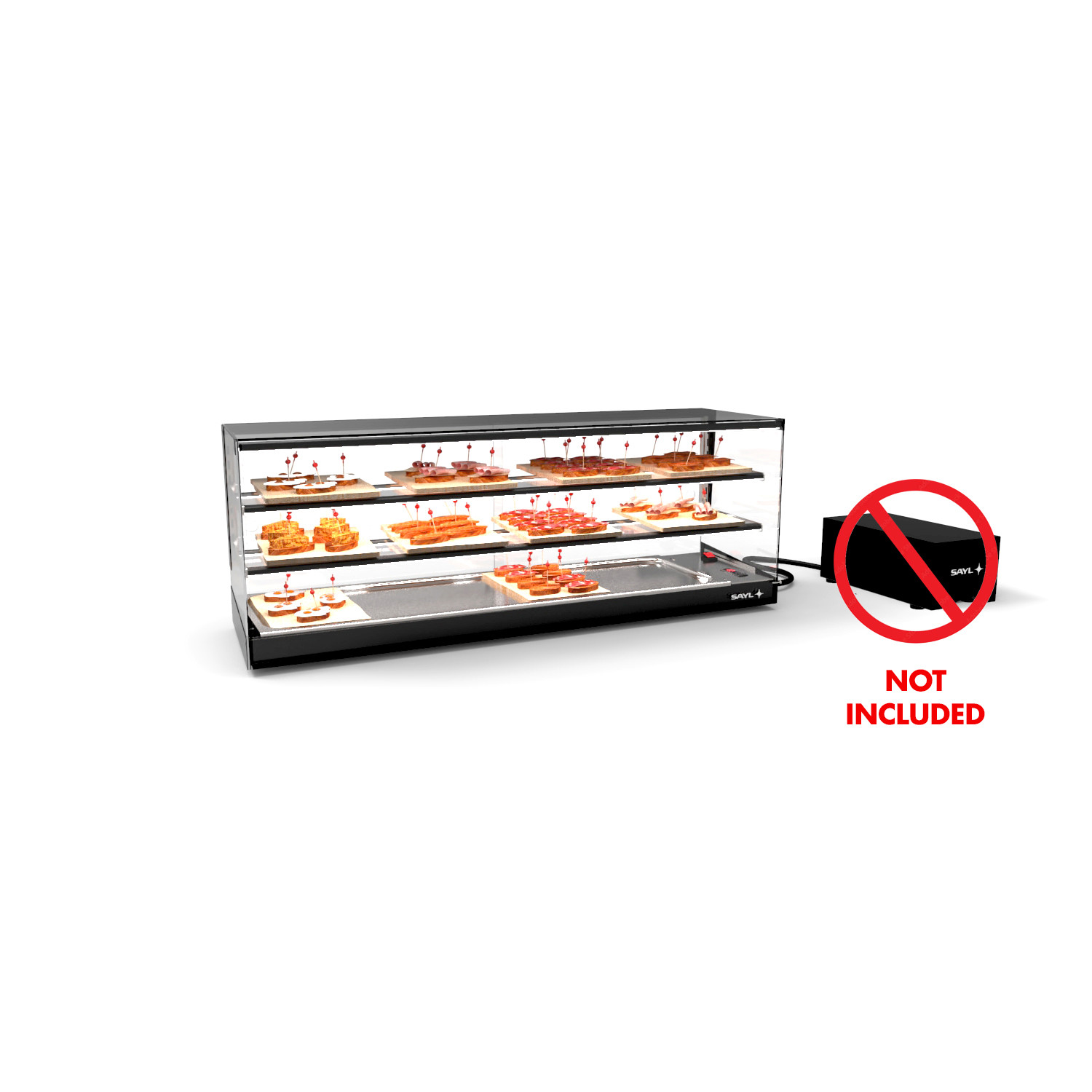 Vitrine Expositora Refrigerada Estática 2 Prateleiras