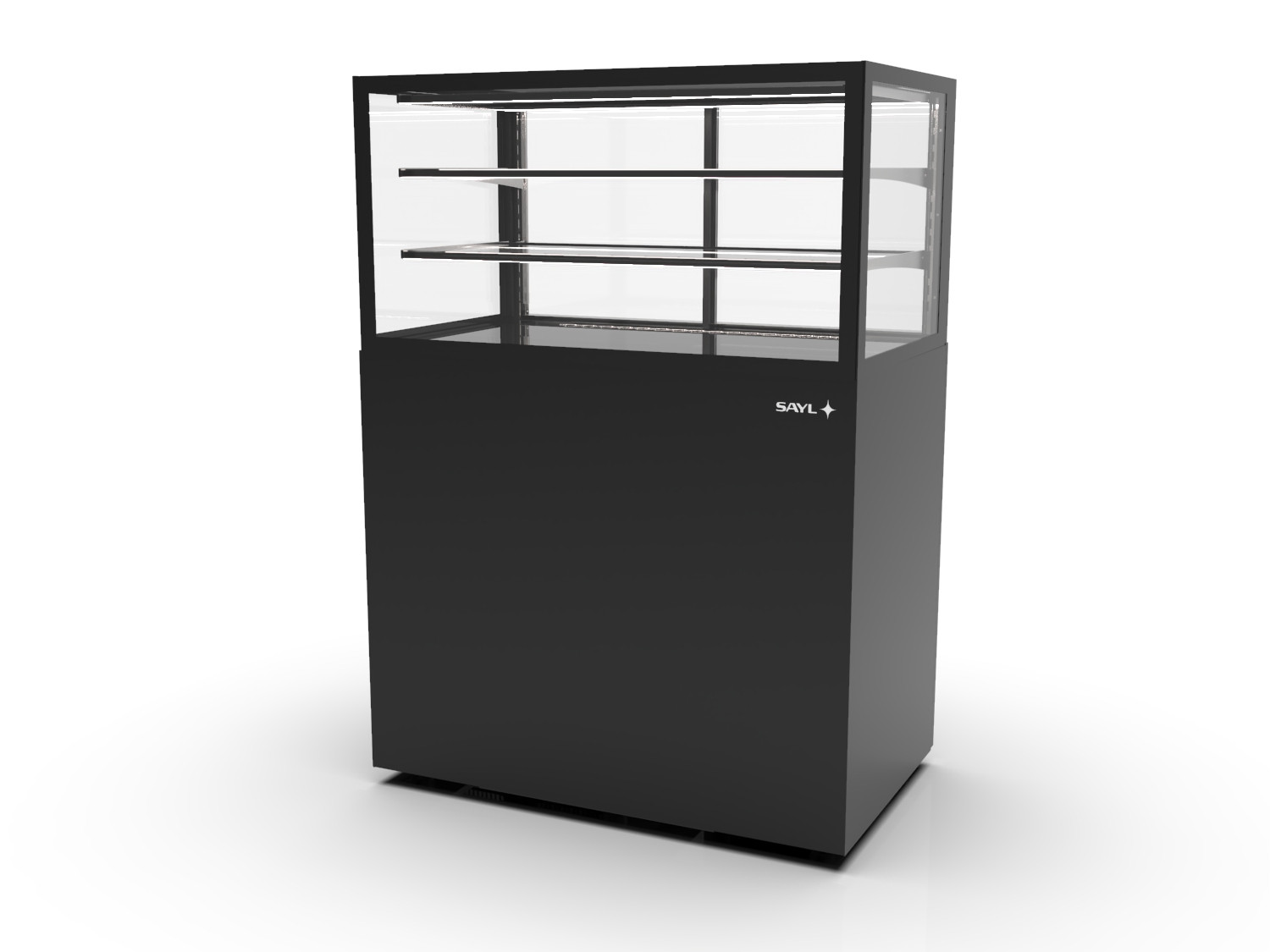 Vitrine Neutra de Balcão IN100/50-140N com 2 Prateleiras