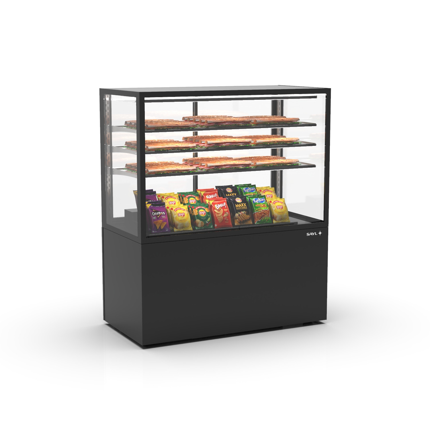 Vitrine Neutra Compacta INTEGRA-N com 3 Prateleiras