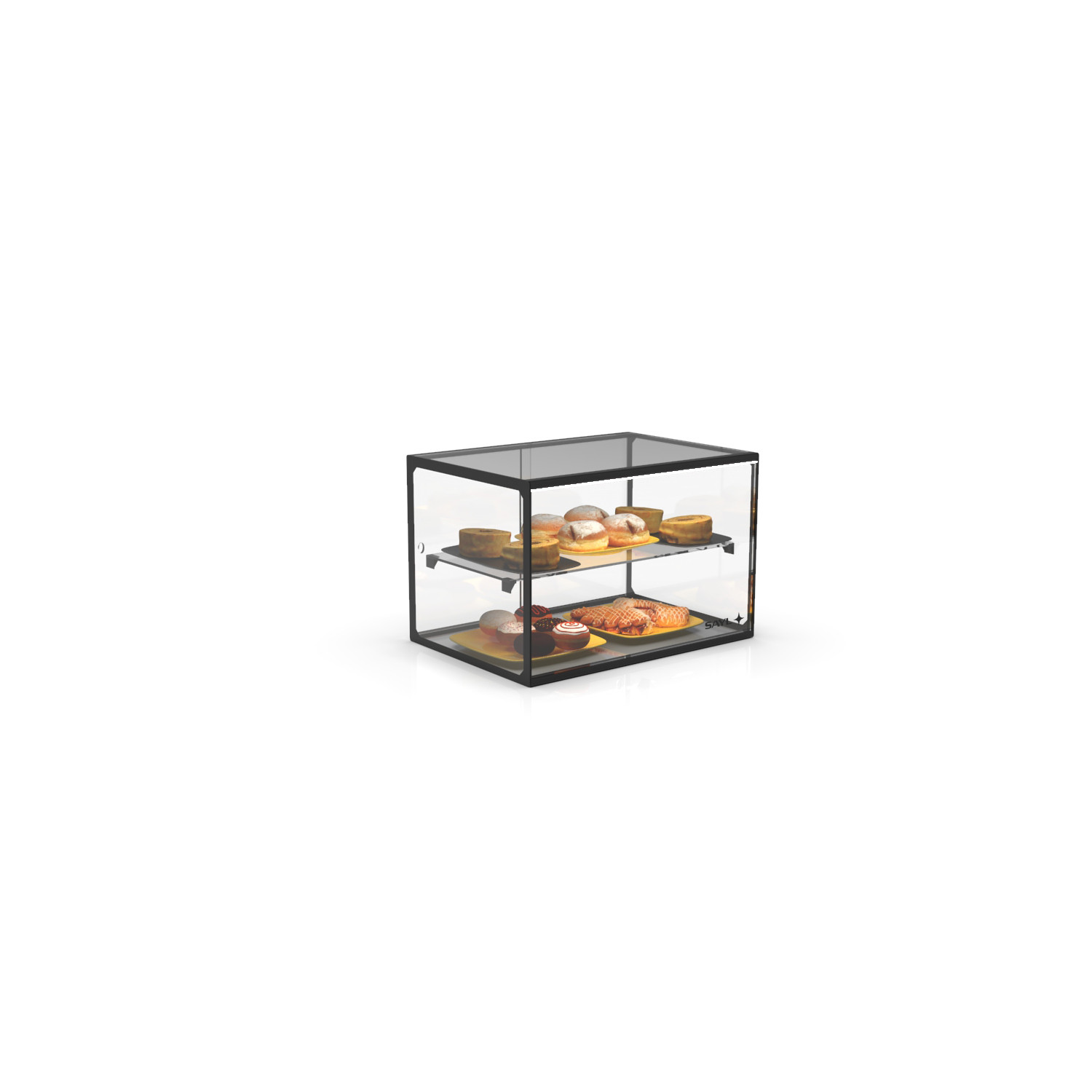 Vitrine Neutra Profissional LED 555mm para Balcão