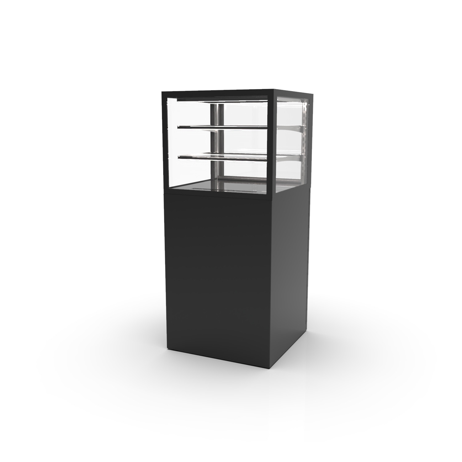 Vitrine Expositora Neutra Vertical IN60/50-140N-B Preta