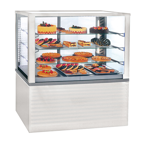 Vitrine Panorâmica Refrigerada 3 GN 1/1, 1200mm – Branca