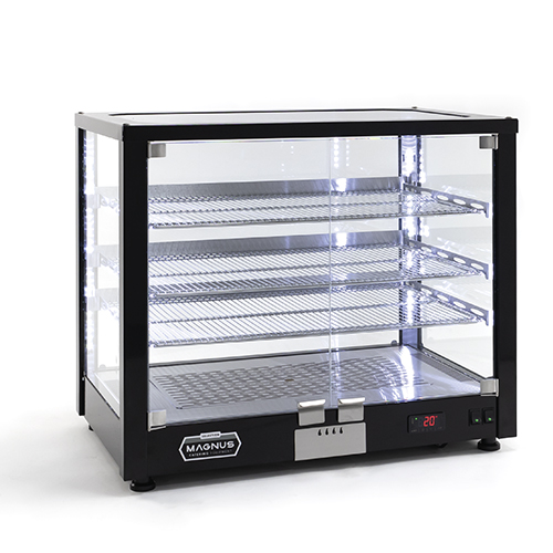 Vitrine Aquecida de Bancada Ventilada, 3 Prateleiras