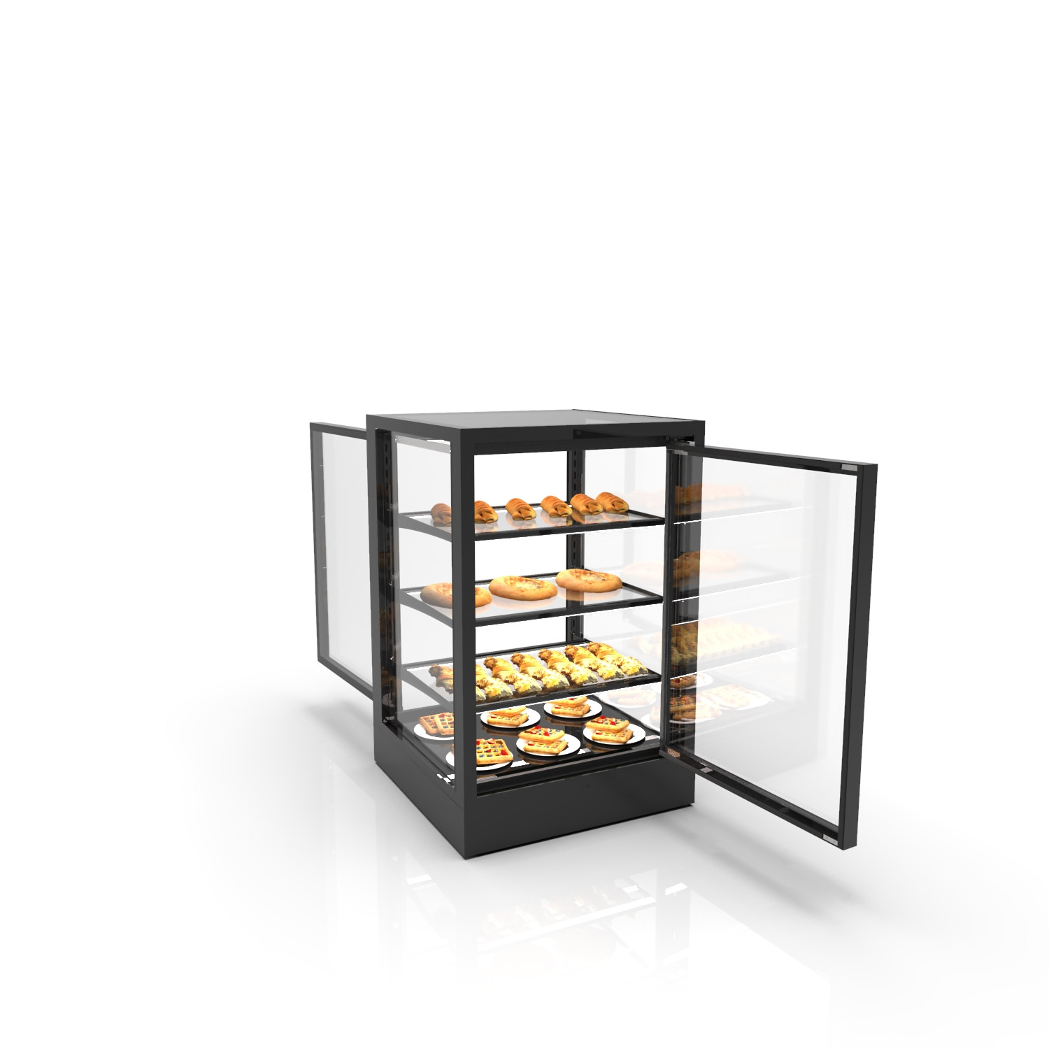 Vitrine de Quentes para Exposição de Balcão - 730W