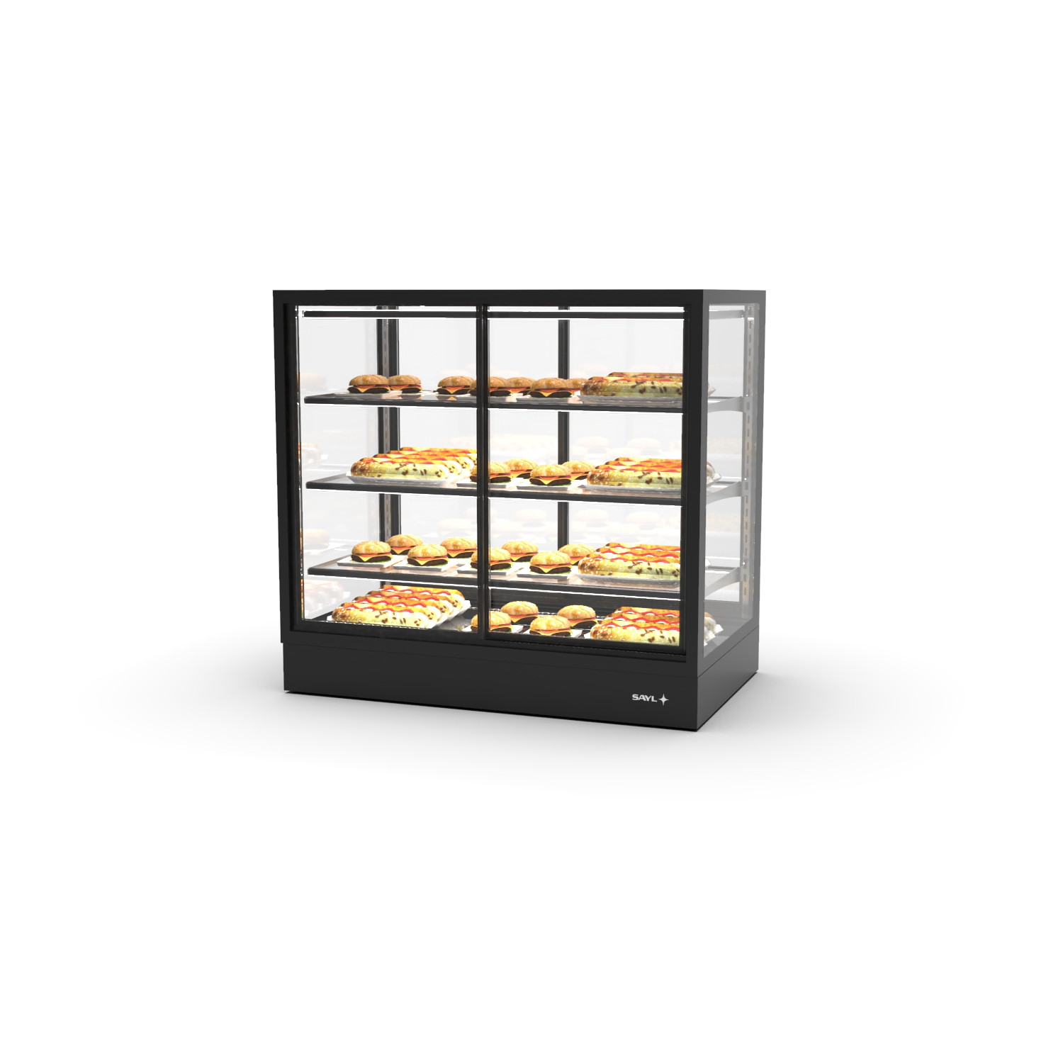 Vitrine de Quentes de Bancada 1550W Duplo Vidro