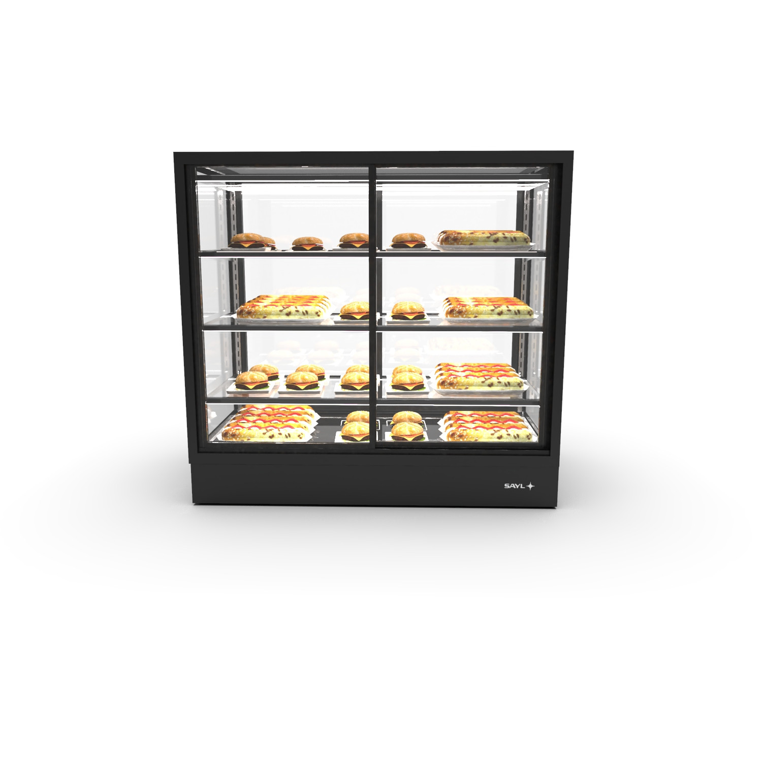 Vitrine de Quentes de Bancada 1550W Duplo Vidro