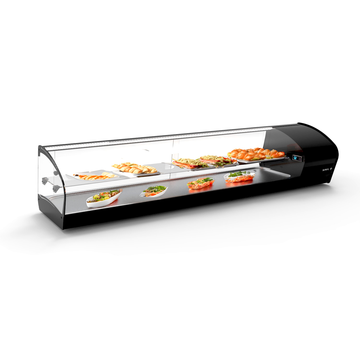 Vitrine Refrigerada Expositora Bancada 8xGN1/3