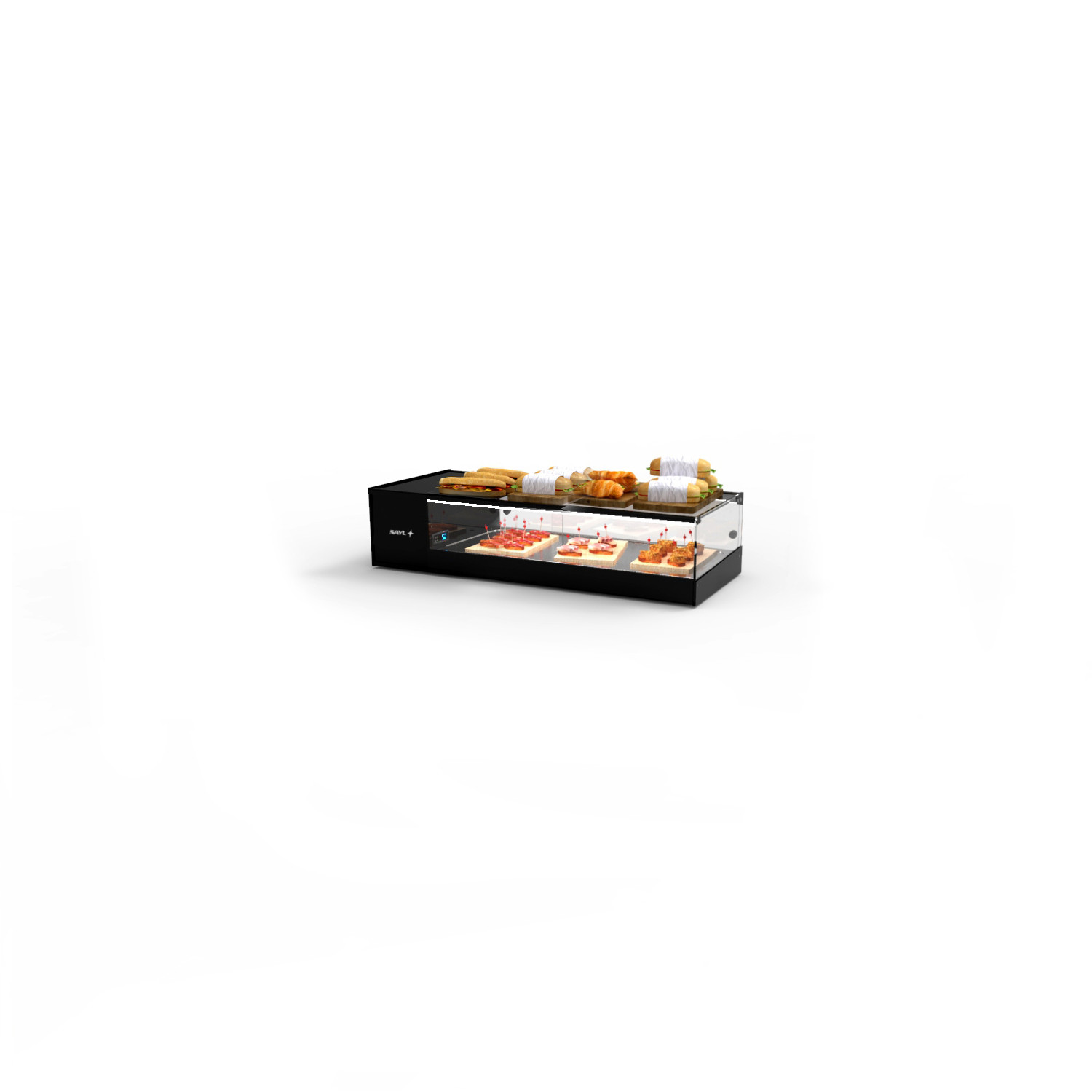 Vitrine Refrigerada de Bancada LED 970mm