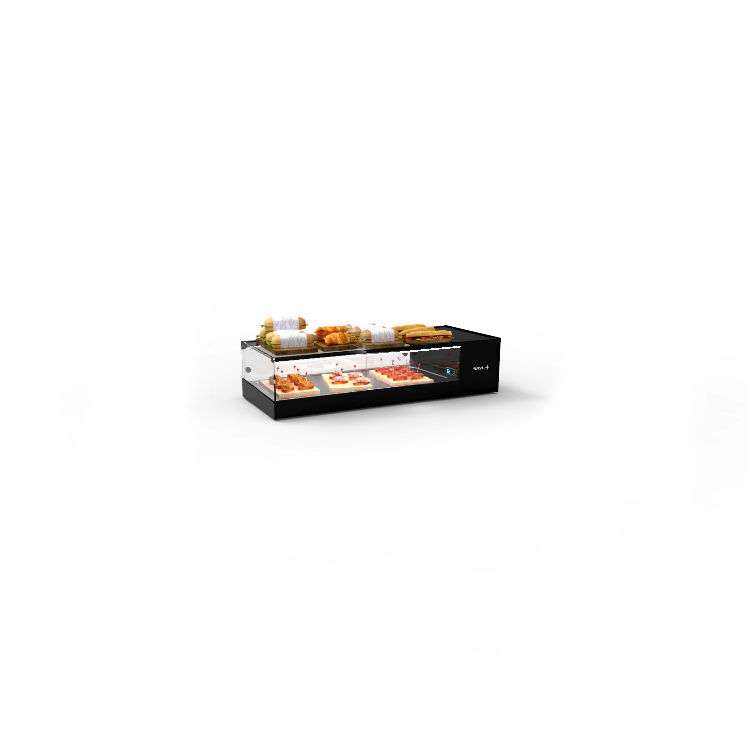 Vitrine Refrigerada de Bancada LED 970mm