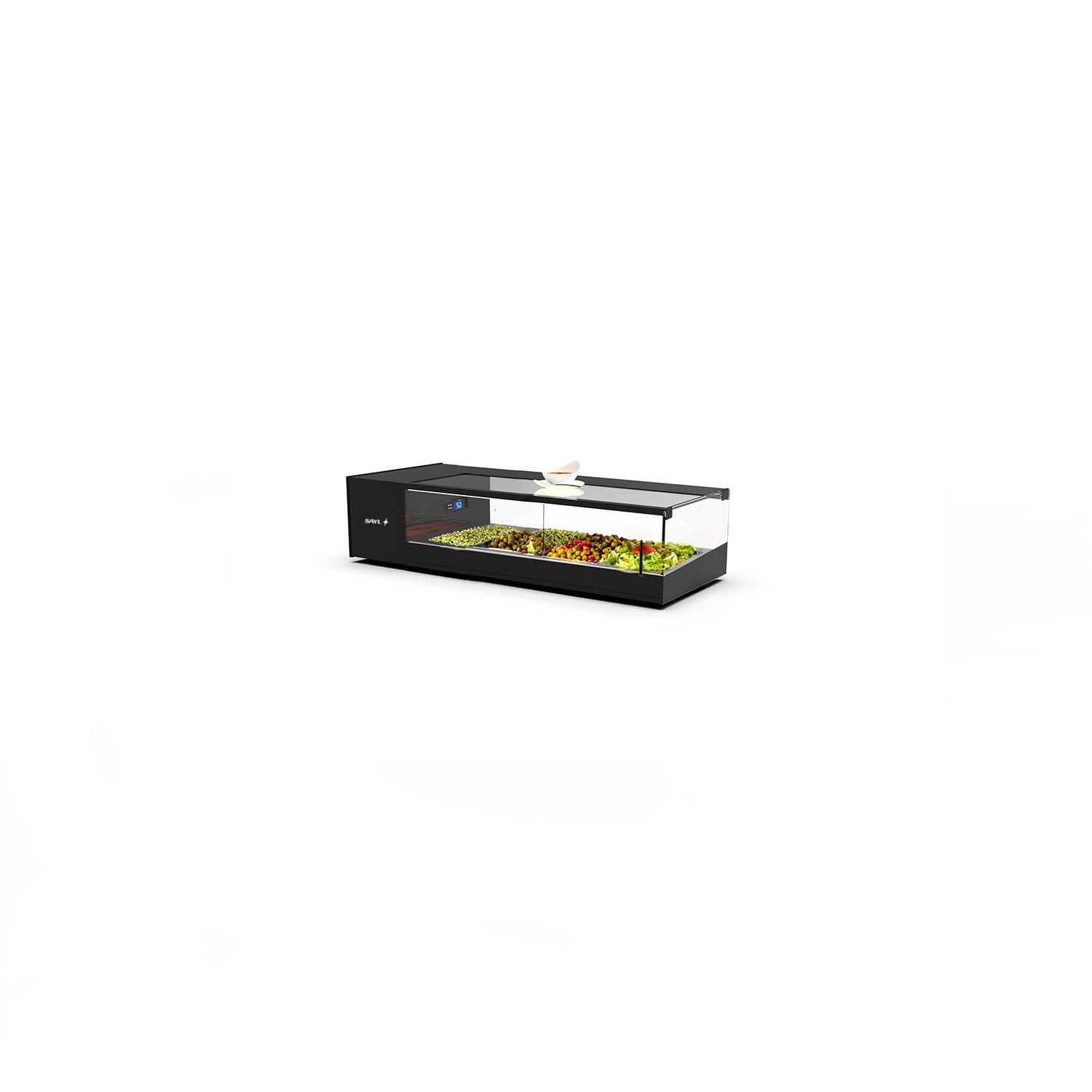 Vitrine Refrigerada de Bancada LED para 4x GN 1/3