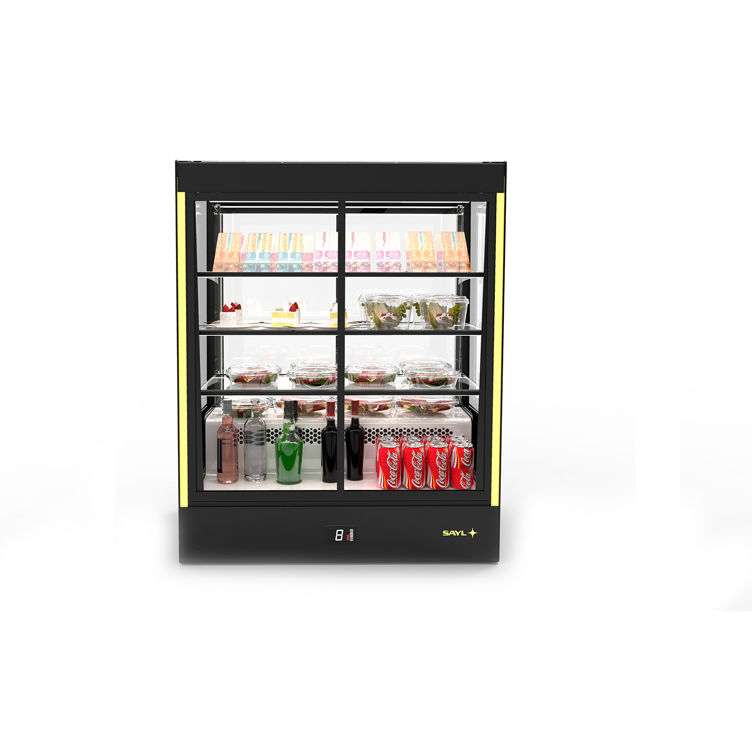 Vitrine Refrigerada Curva para Expositor 1015mm