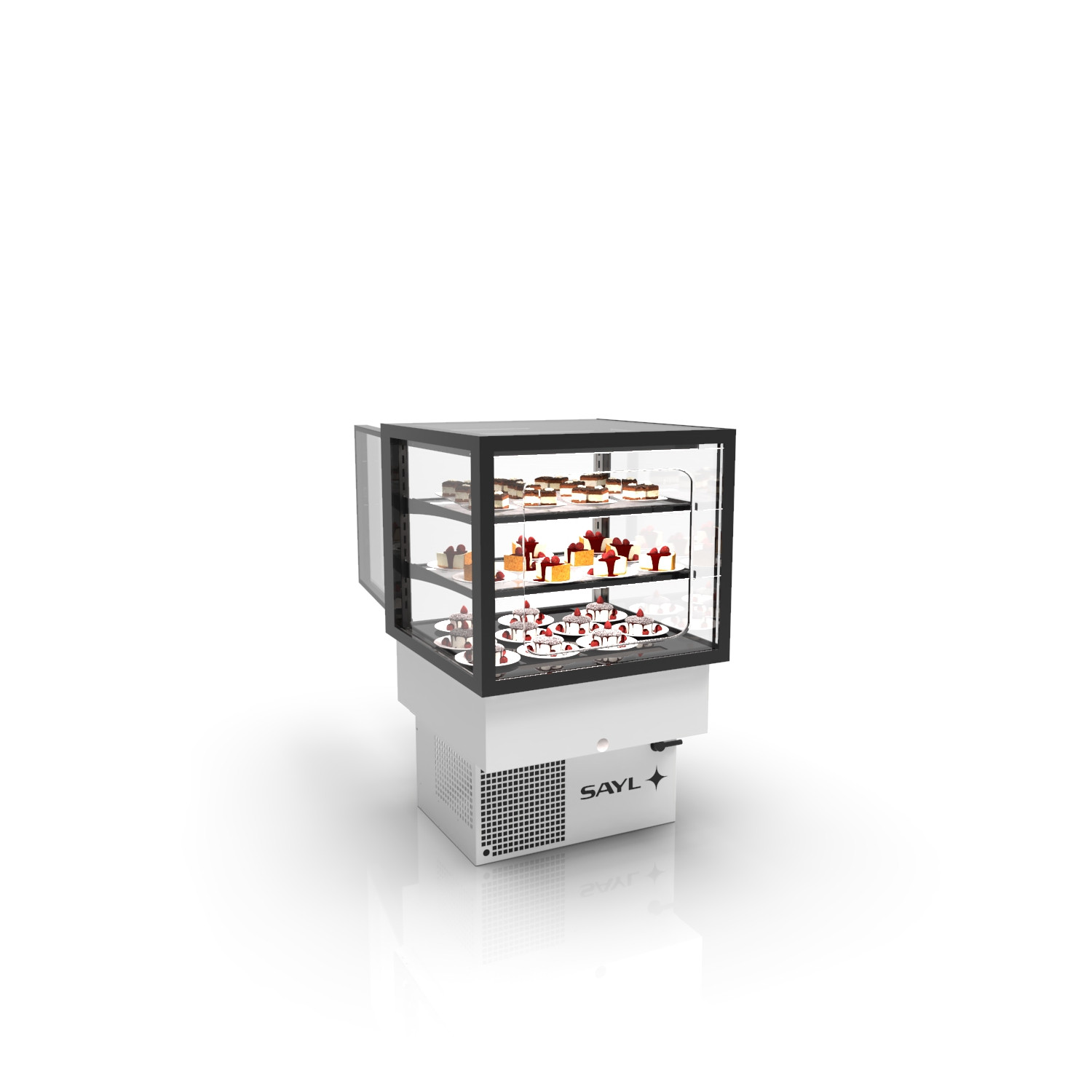 Vitrine Refrigerada Drop-In 600x600mm com Iluminação LED Dupla