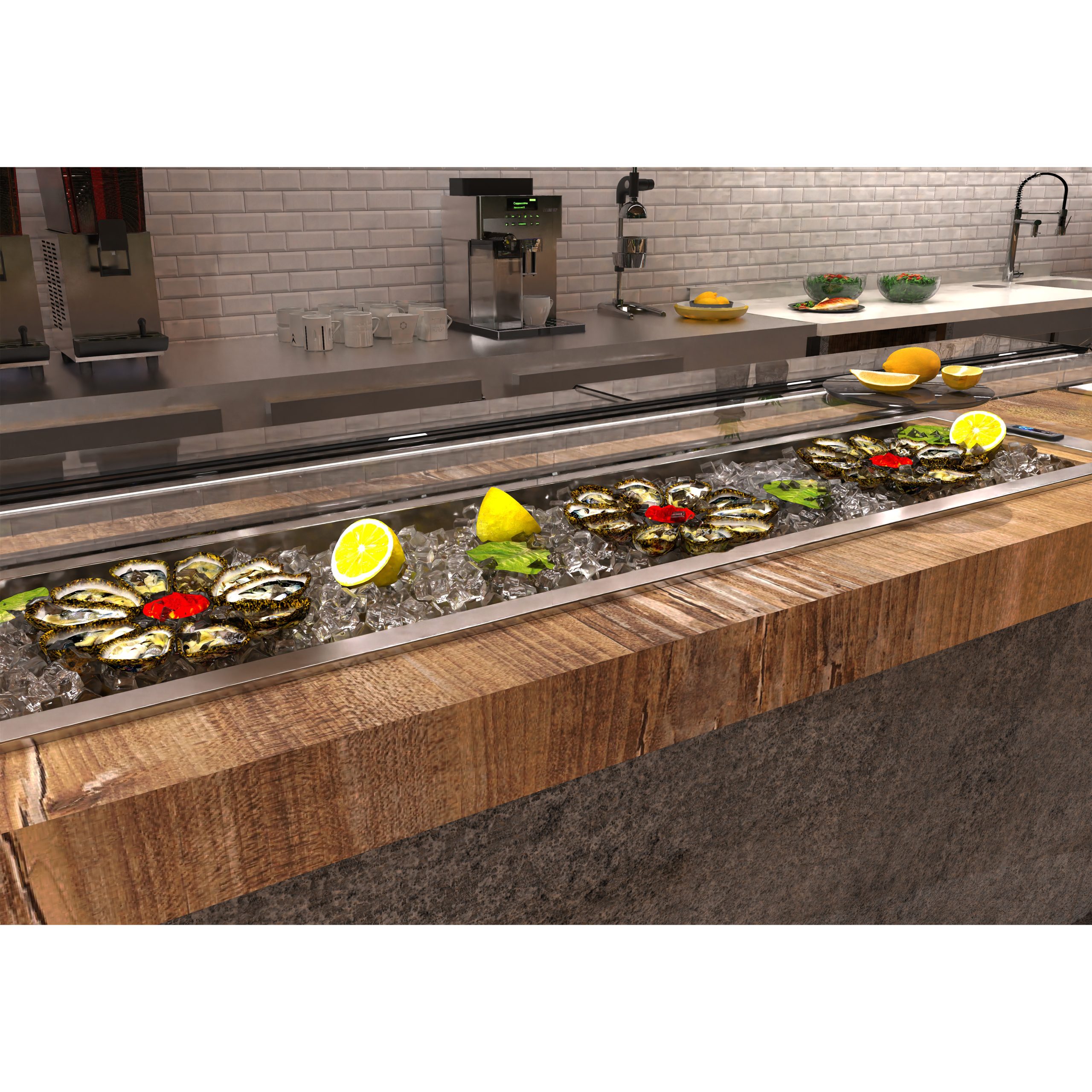 Vitrine Refrigerada Drop-In Estática D-6