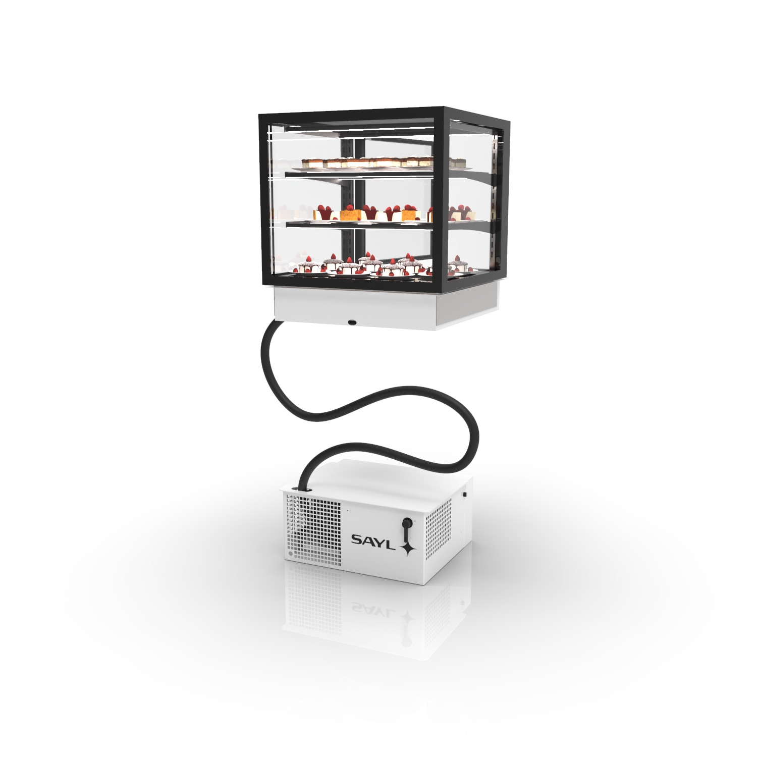 Vitrine Refrigerada Encastrável 600mm com Portas Deslizantes