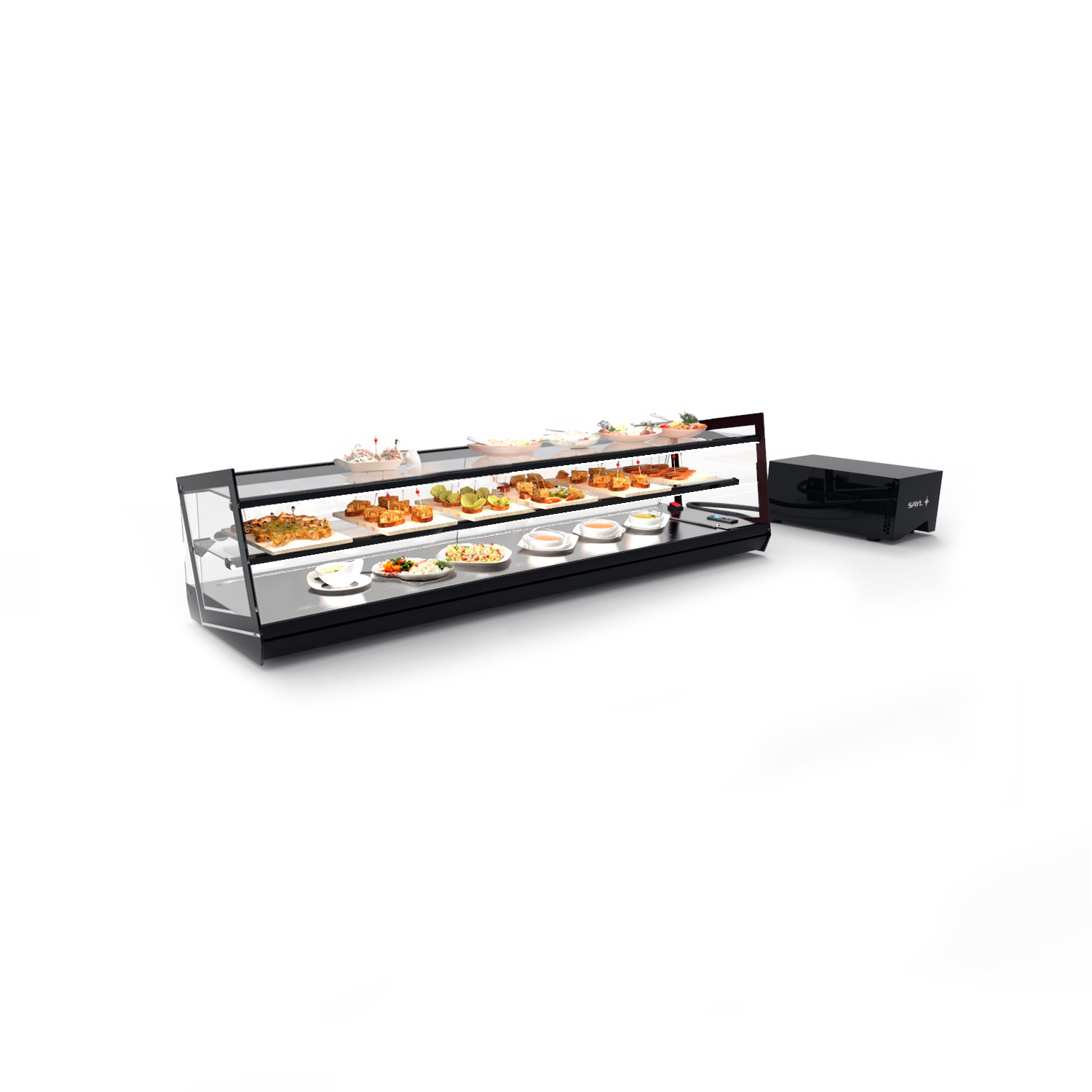 Vitrine Refrigerada Estática 3 Níveis