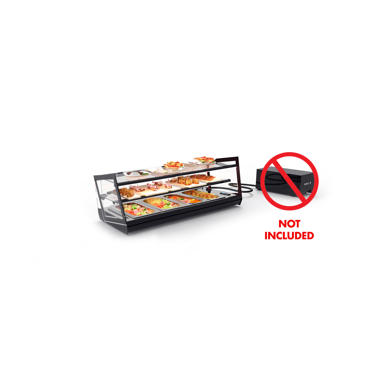 Vitrine Refrigerada Expositora Kube de Balcão e 1 Prateleira