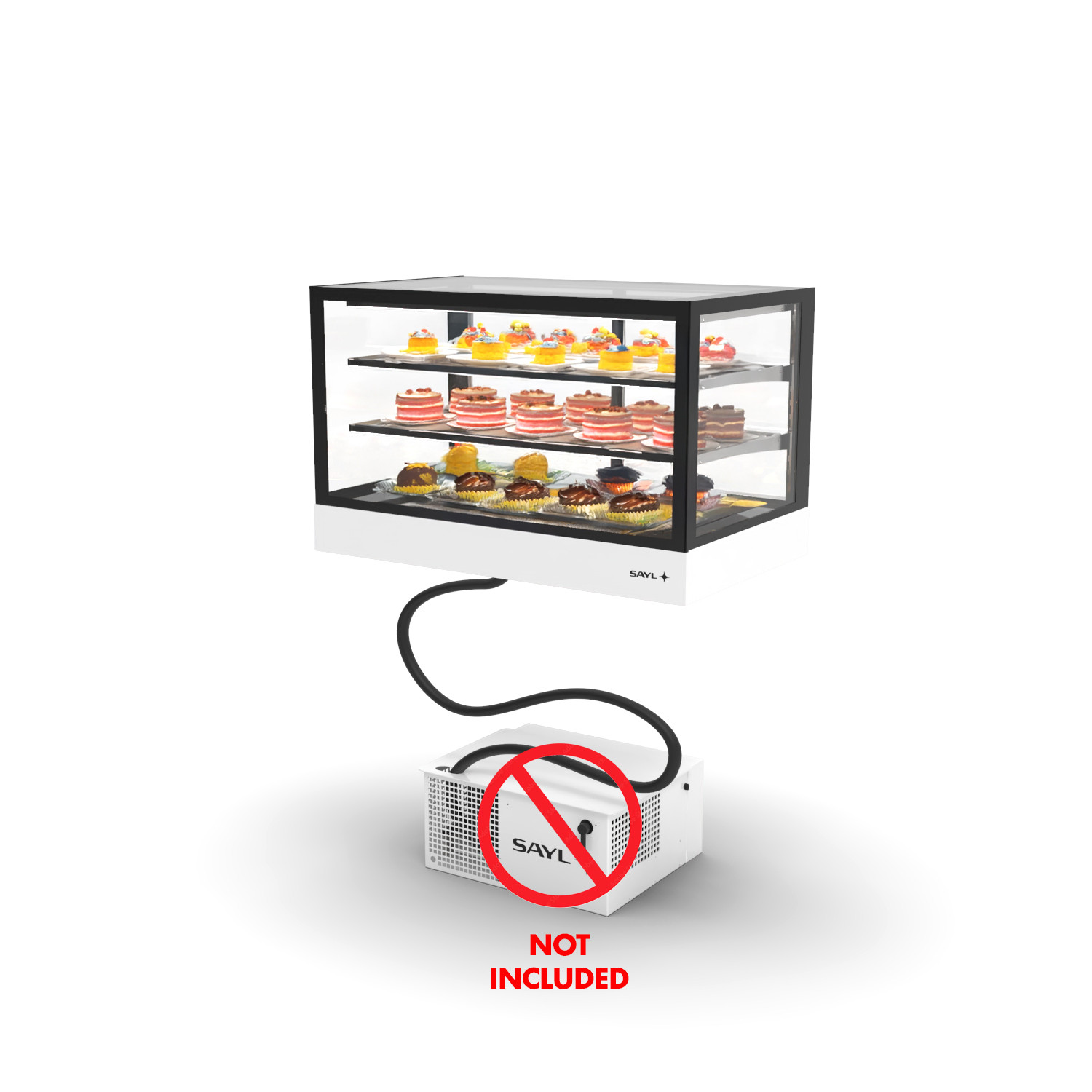 Vitrine Refrigerada Expositora 2 Prateleiras Duplo Vidro RZ