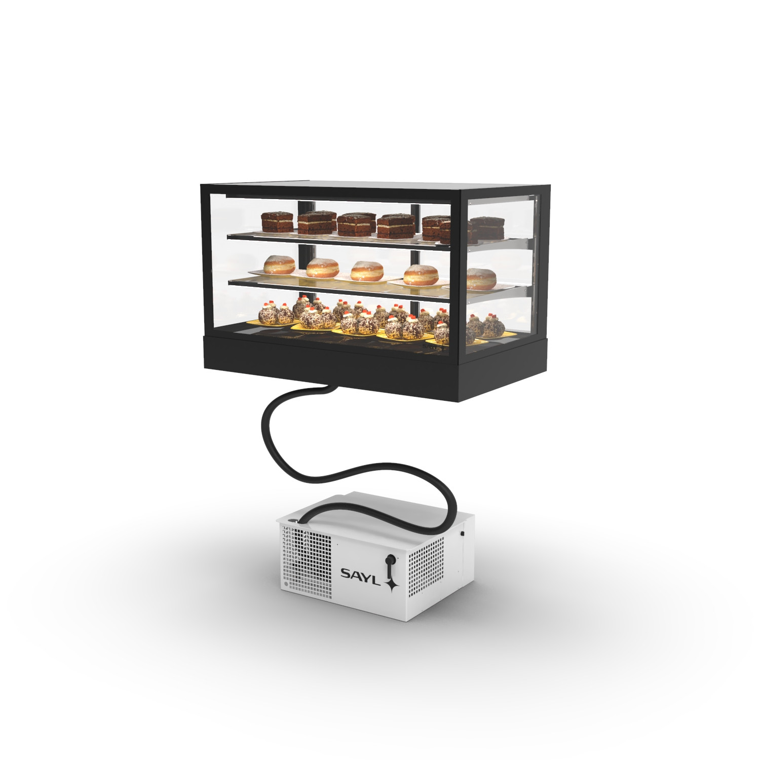 Vitrine Refrigerada Expositora IN100-60R Preta