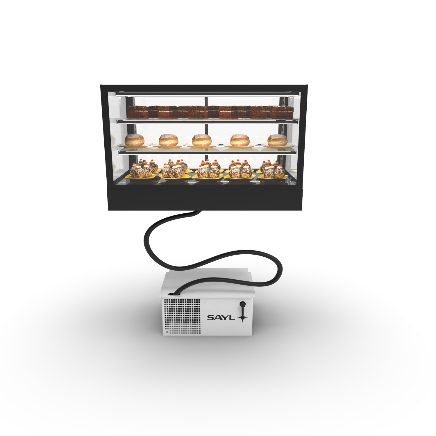 Vitrine Refrigerada Expositora IN100-60R Preta