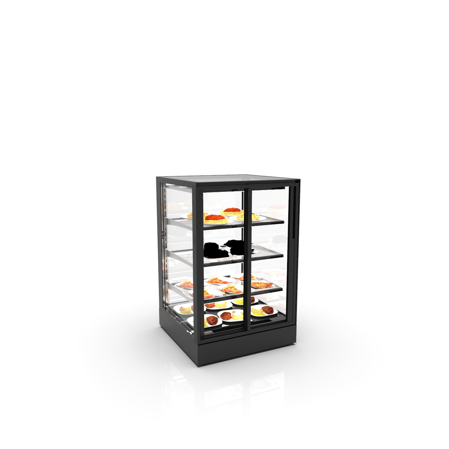 Vitrine Refrigerada Expositora 3 Prateleiras IN60-90RA-B