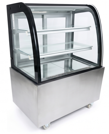 Vitrine Refrigerada Pastelaria Vidro Curvo 515L