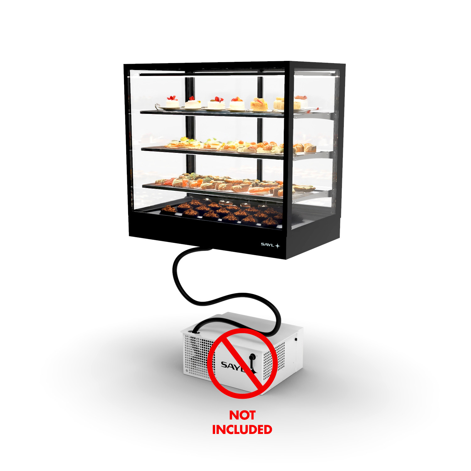 Vitrine Refrigerada Expositora IN100-90RZ-B - Preta