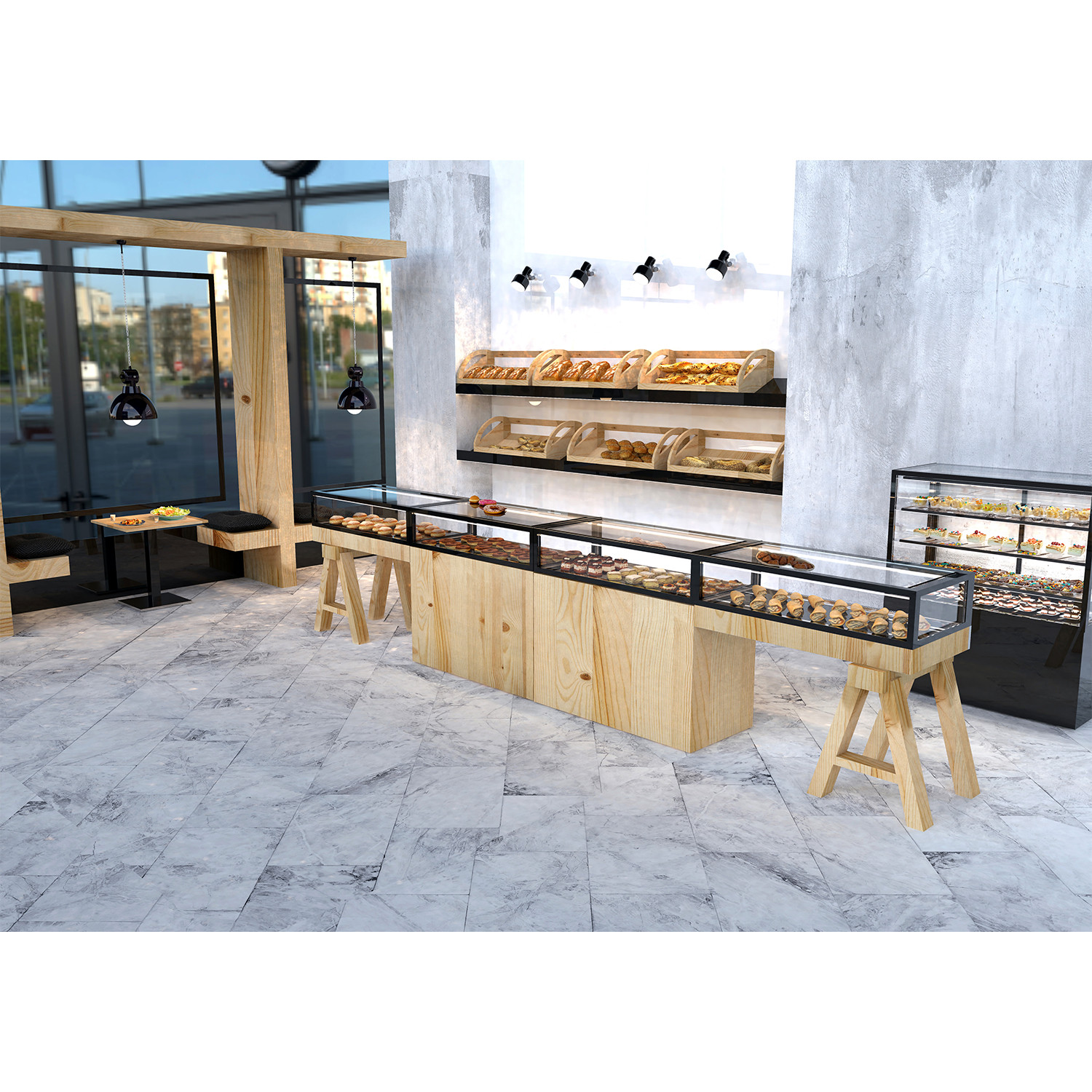 Vitrine Refrigerada Expositora IN120-90R-B Vidro Duplo