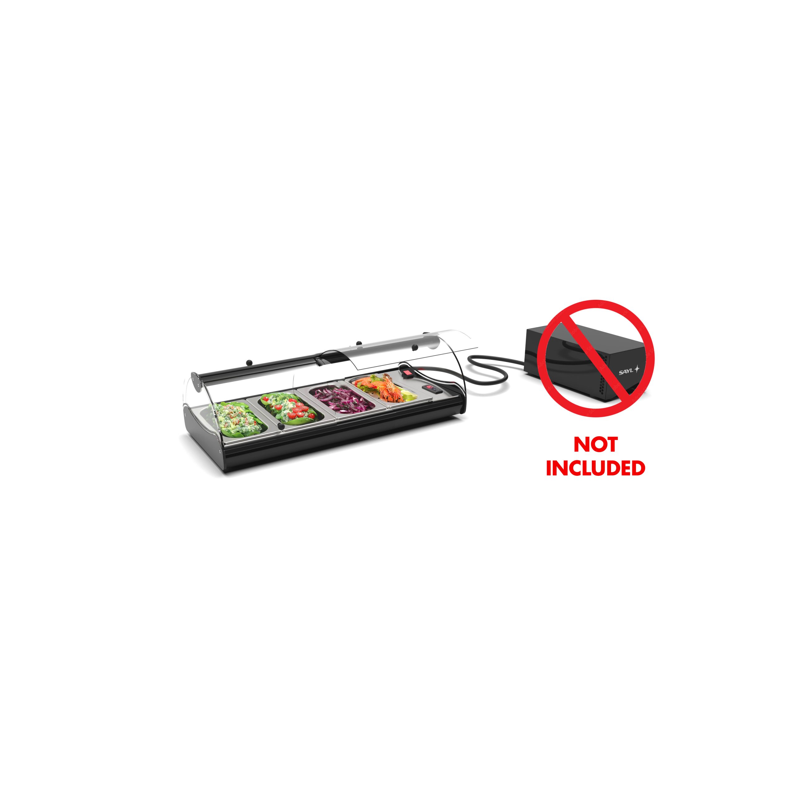 Vitrine Self-Service Refrigerada com Portas Deslizantes Traseiras