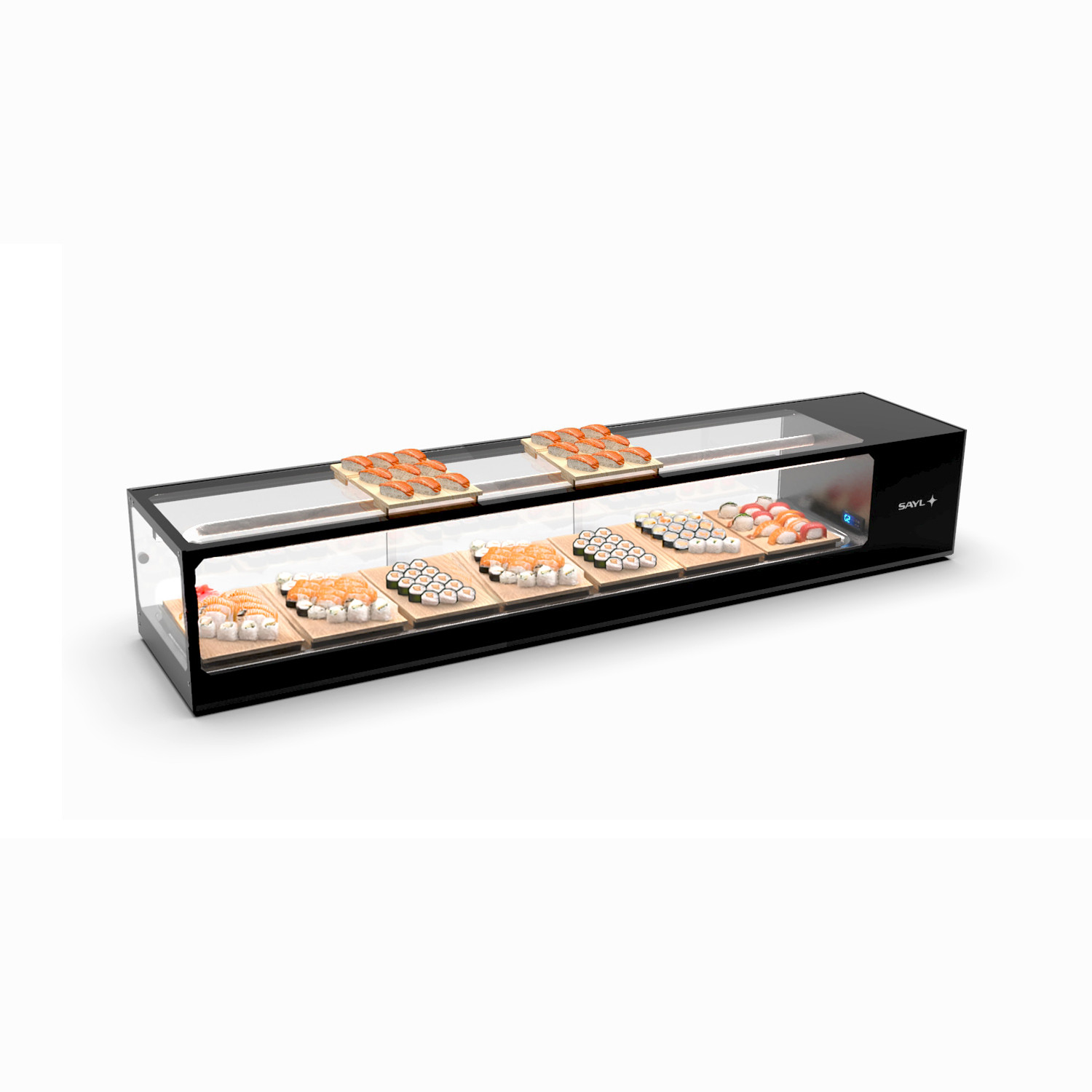 Vitrine Refrigerada Sushi 8 Tab. Estática