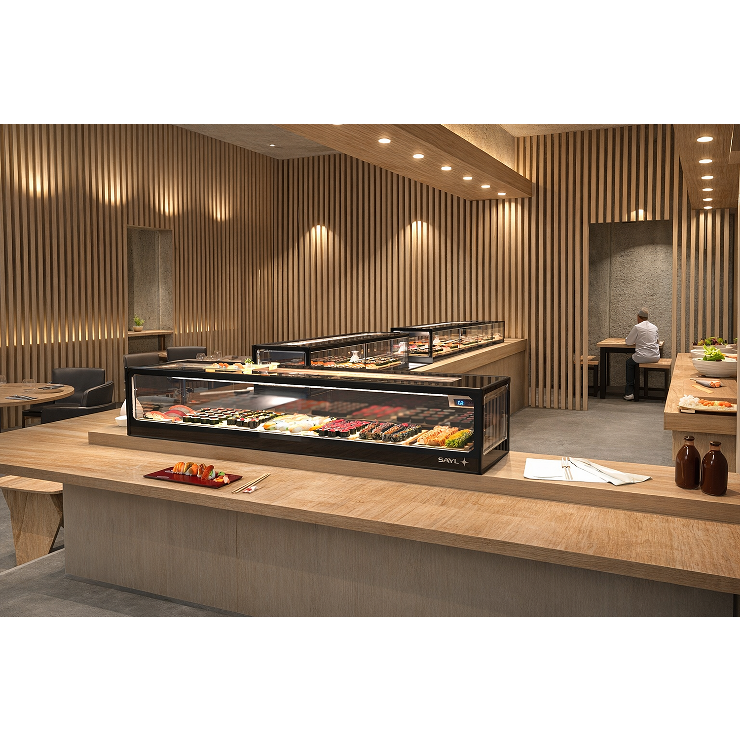 Vitrine Refrigerada para Sushi VTLG6SP 6xGN1/3