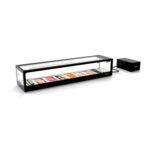 Vitrine Refrigerada Sushi LED Duplo Vidro 1540mm